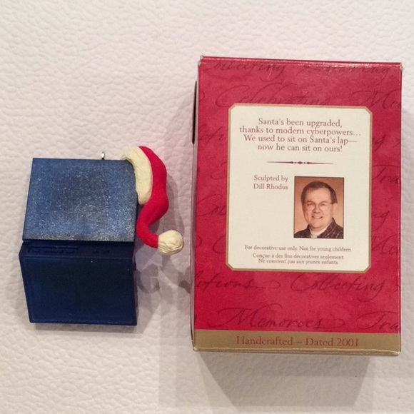 B1G1 FREE Vintage 2001 Hallmark Laptop Santa - Picture 2 of 3